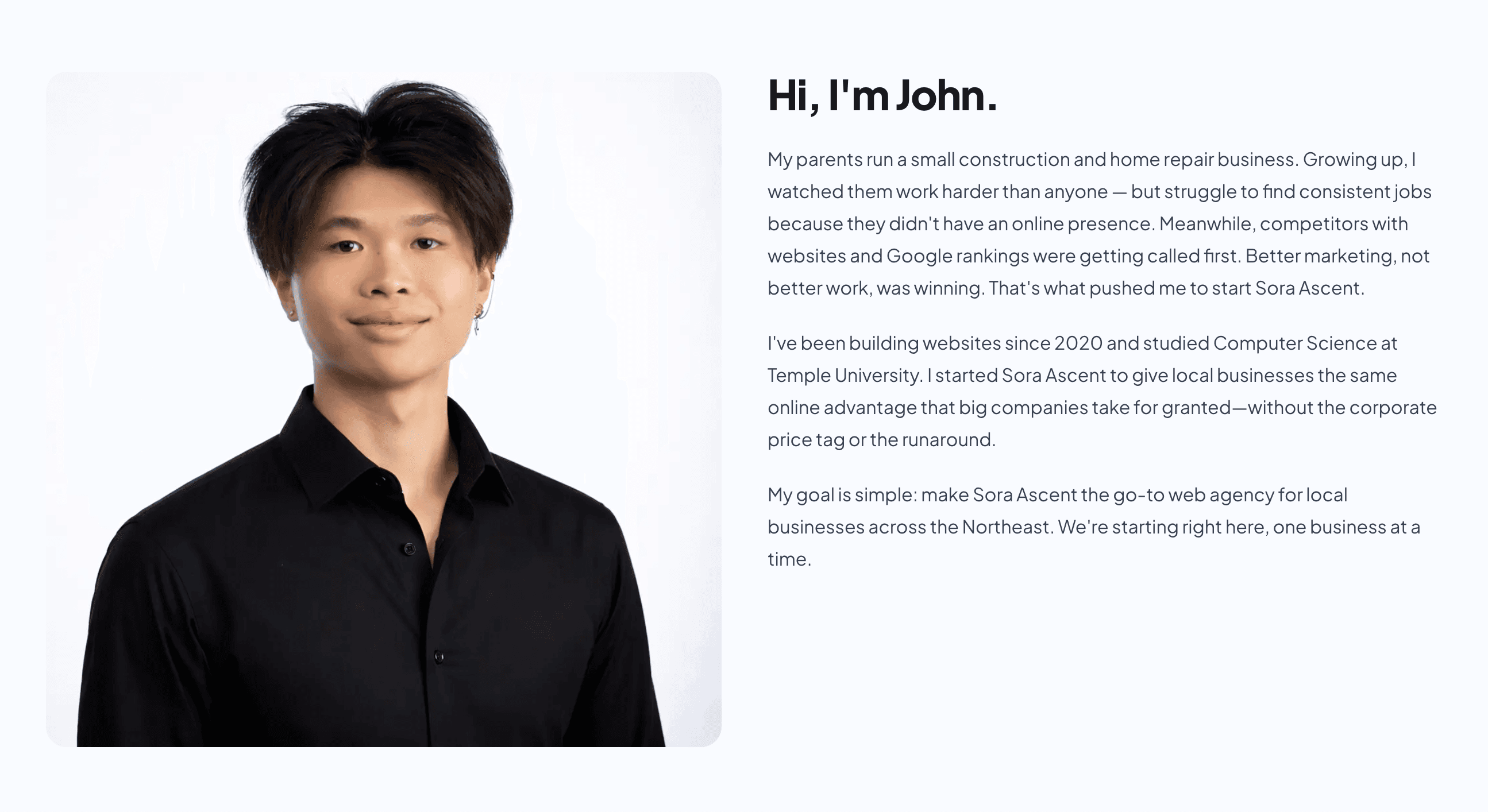 Sora Ascent | About Me